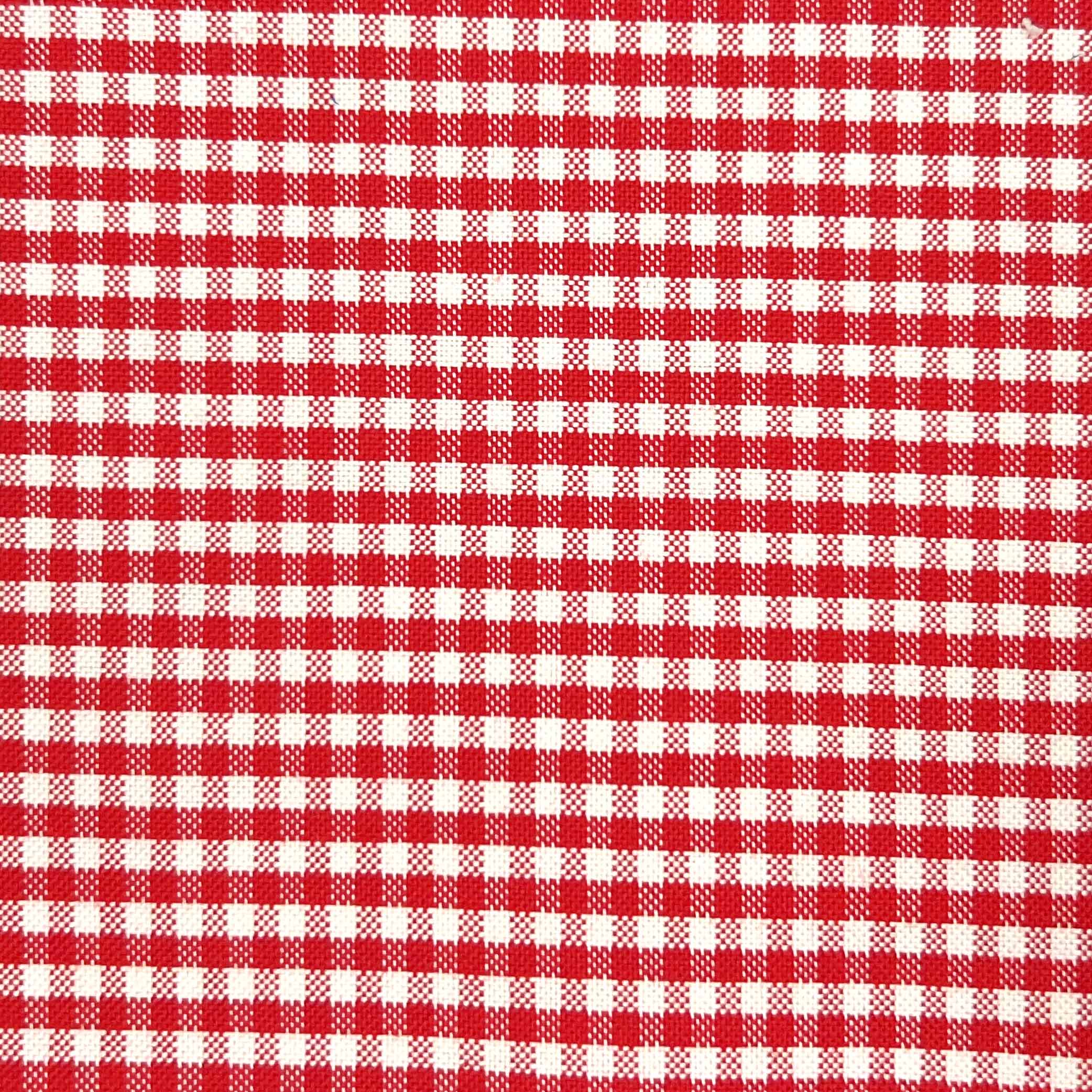 Red Gingham Check Giza 45 Egyptian Cotton Dress Shirt Cloth