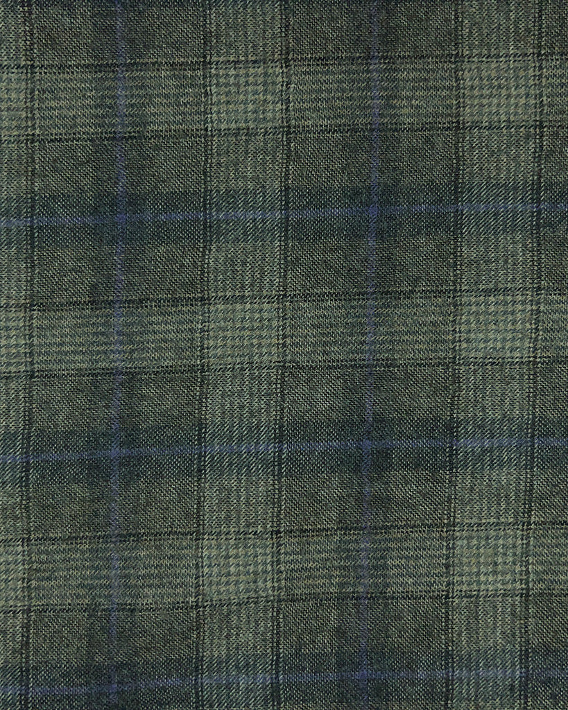 Westwood Hart Online Custom Hand Tailor Suits Sportcoats Trousers Waistcoats Overcoats Pewter Grey With Blue Windowpane