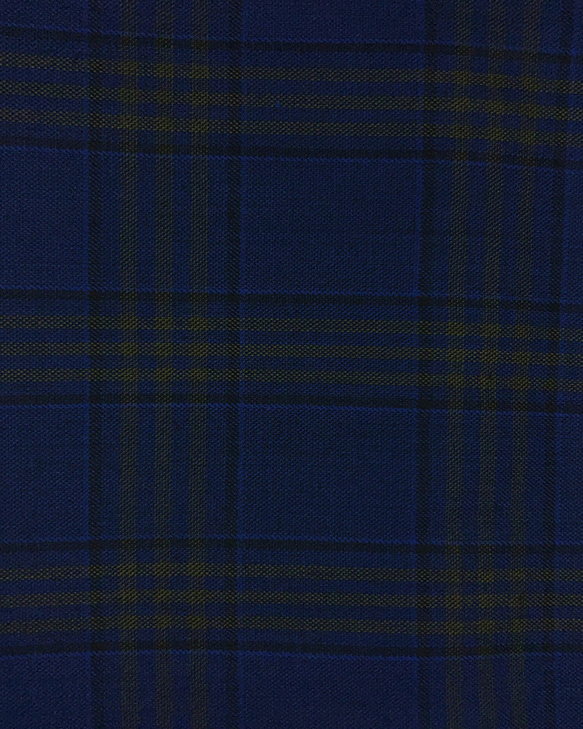 Westwood Hart Online Custom Hand Tailor Suits Sportcoats Trousers Waistcoats Overcoats Navy With Pastel Maize Yellow Grid Check