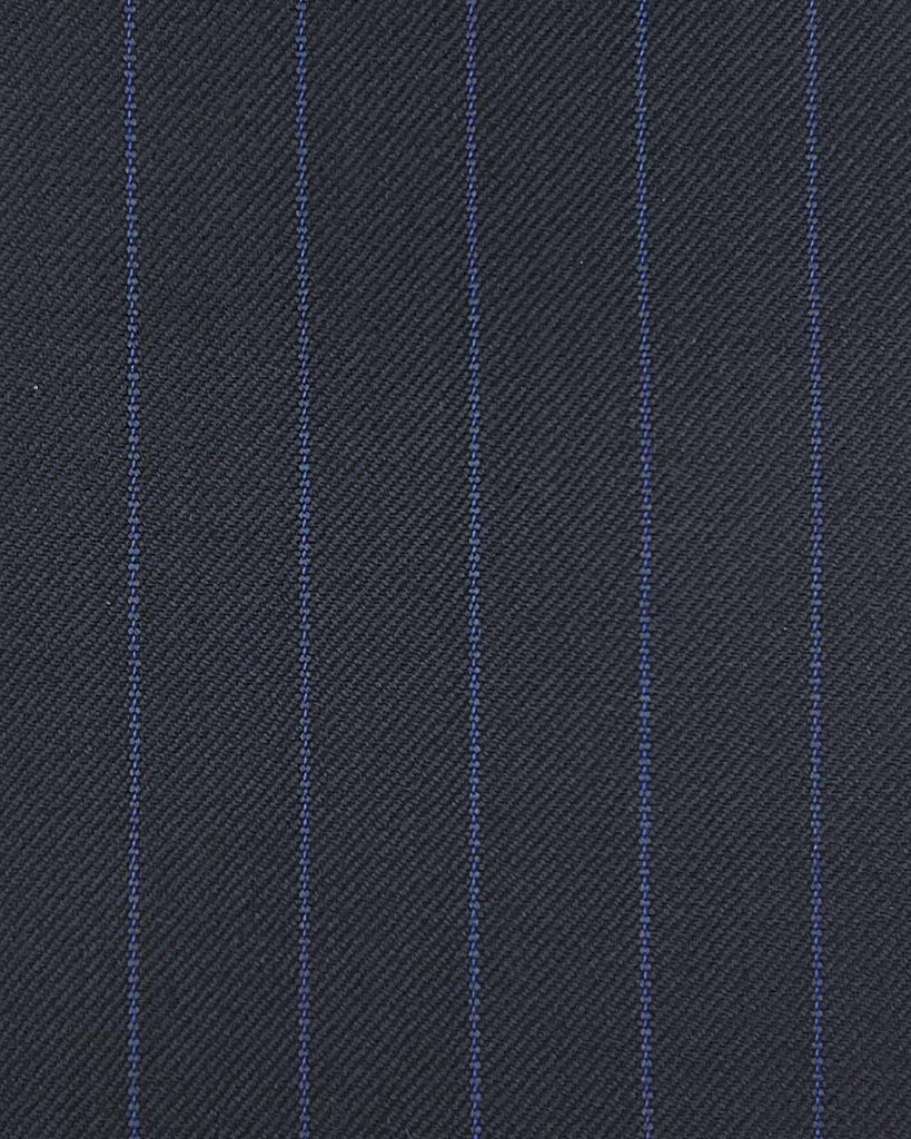 Westwood Hart Online Custom Hand Tailor Suits Sportcoats Trousers Waistcoats Overcoats Midnight Blue With Royal Blue Pinstripes