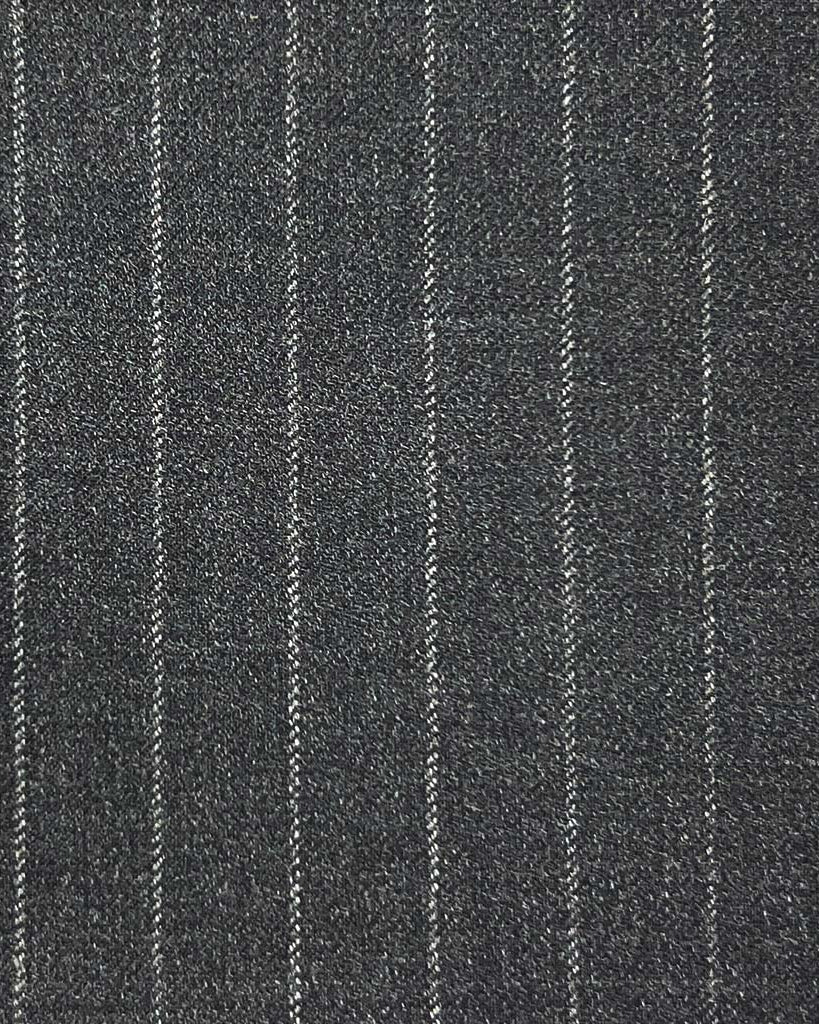 Loro Piana Four Seasons Super 130's Wool Westwood Hart Online Custom Hand Tailor Suits Sportcoats Trousers Waistcoats Overcoats Made To Measure Formalwear Tuxedo Grey Chalkstripes
