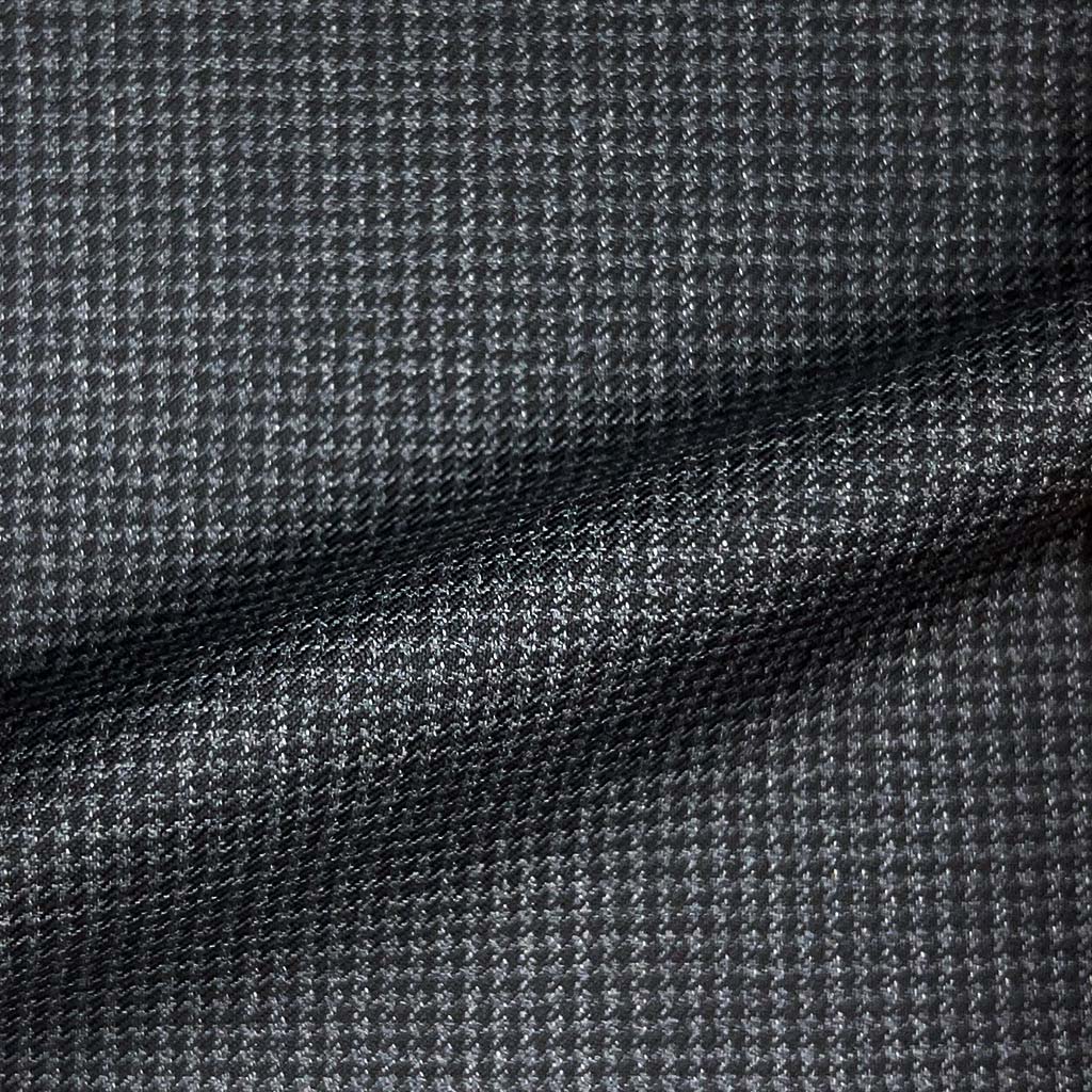 Loro Piana Four Seasons Super 130's Wool Westwood Hart Online Custom Hand Tailor Suits Sportcoats Trousers Waistcoats Overcoats Made To Measure Formalwear Tuxedo Dark Grey Houndstooth