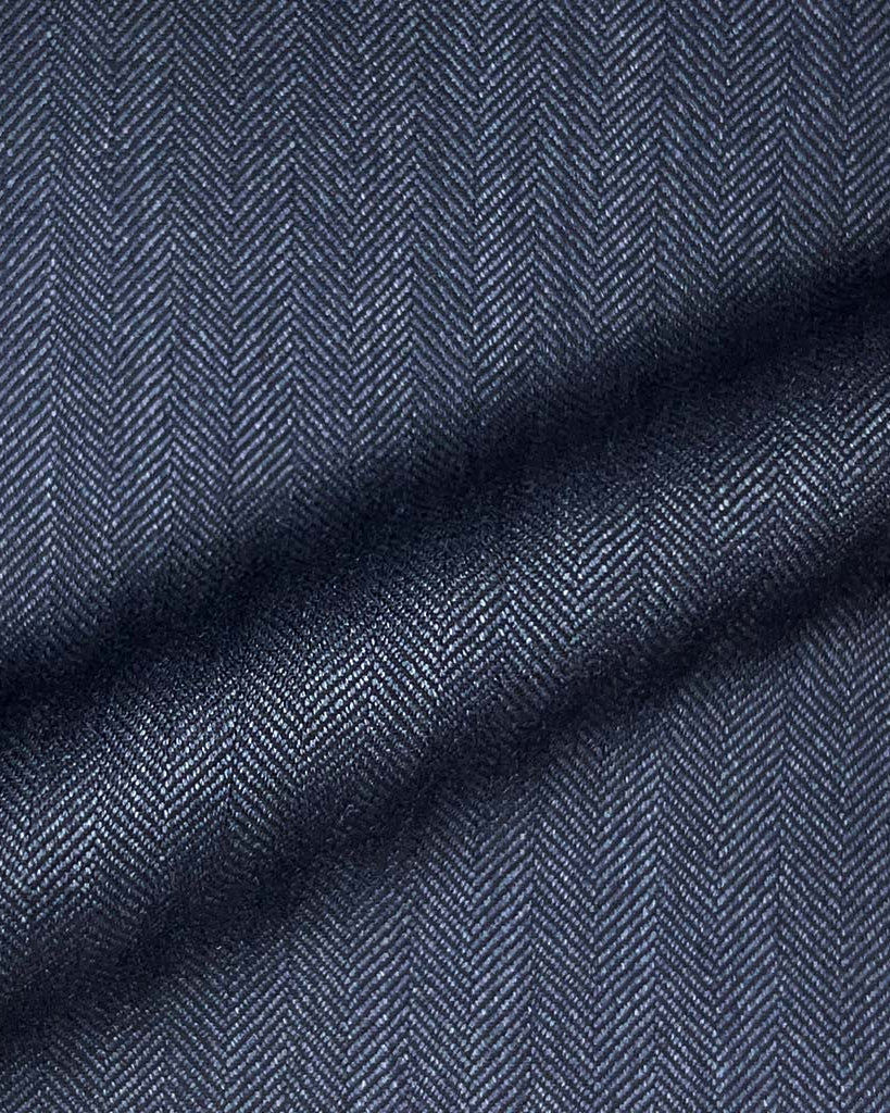 Loro Piana Four Seasons Super 130's Wool Westwood Hart Online Custom Hand Tailor Suits Sportcoats Trousers Waistcoats Overcoats Made To Measure Formalwear Tuxedo Stone Blue Herringbone