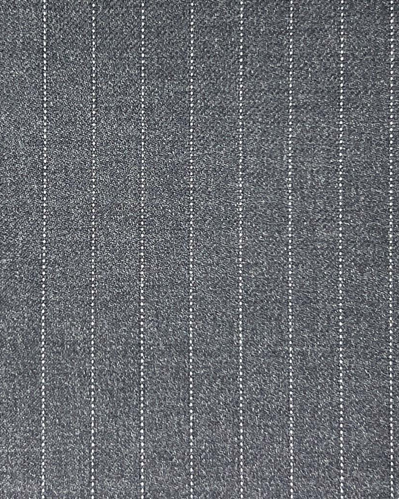 Loro Piana Four Seasons Super 130's Wool Westwood Hart Online Custom Hand Tailor Suits Sportcoats Trousers Waistcoats Overcoats Made To Measure Formalwear Tuxedo Grey Pinstripes