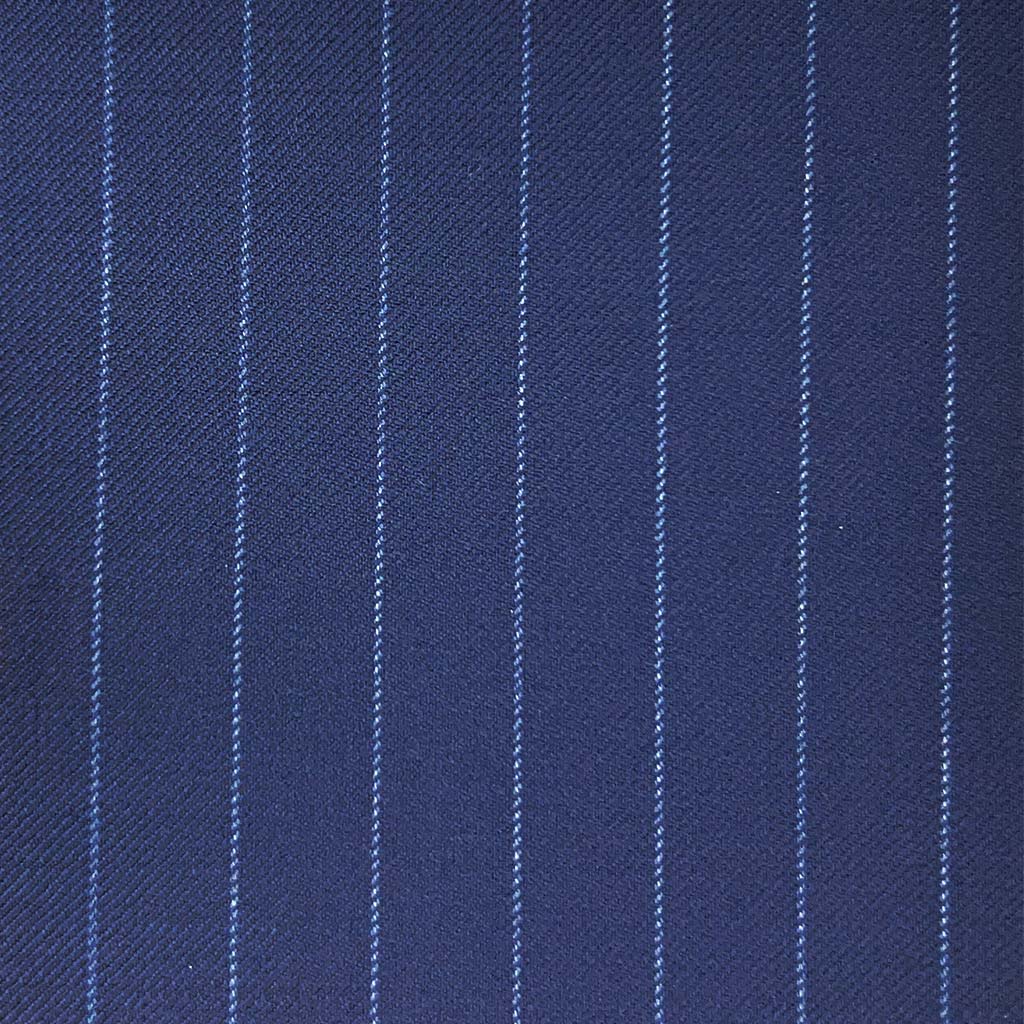 Loro Piana Four Seasons Super 130's Wool Westwood Hart Online Custom Hand Tailor Suits Sportcoats Trousers Waistcoats Overcoats Made To Measure Formalwear Tuxedo Navy Chalkstripes