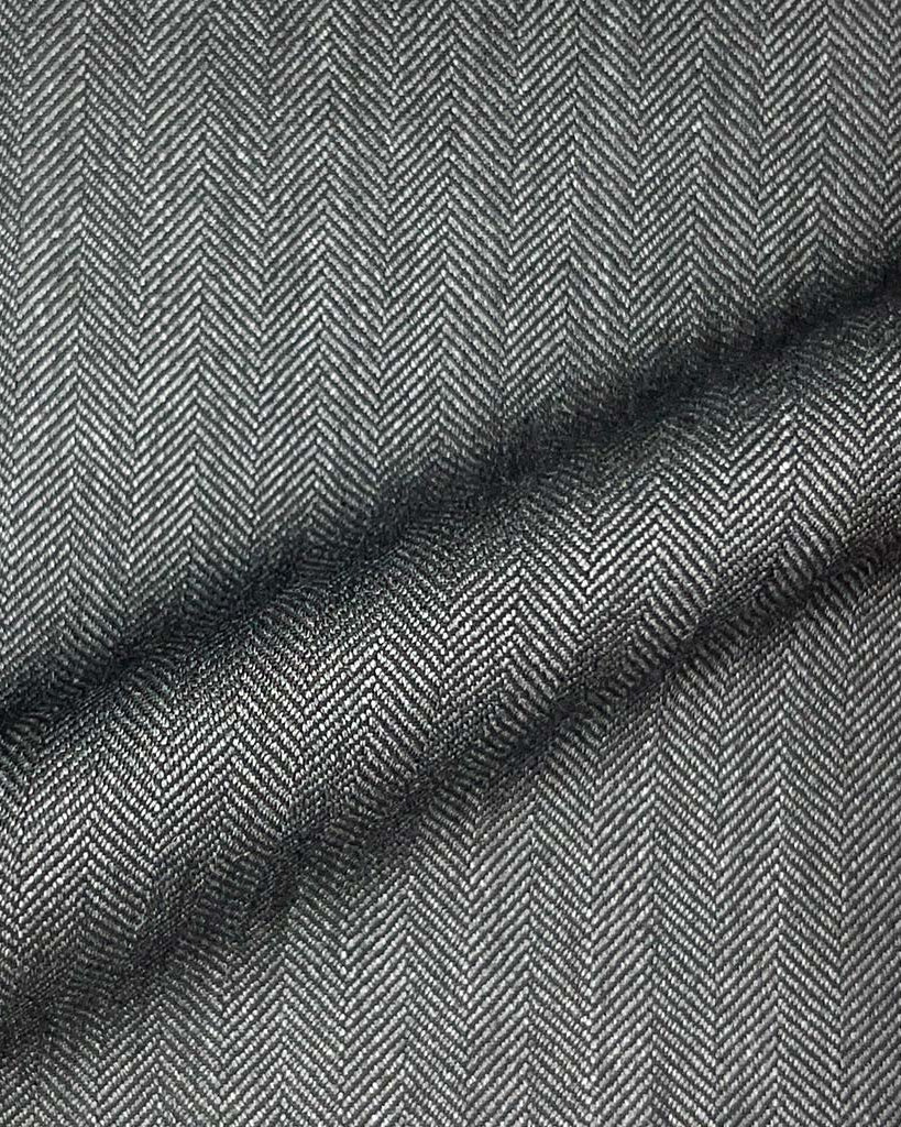 Loro Piana Four Seasons Super 130's Wool Westwood Hart Online Custom Hand Tailor Suits Sportcoats Trousers Waistcoats Overcoats Made To Measure Formalwear Tuxedo Dark Grey Herringbone