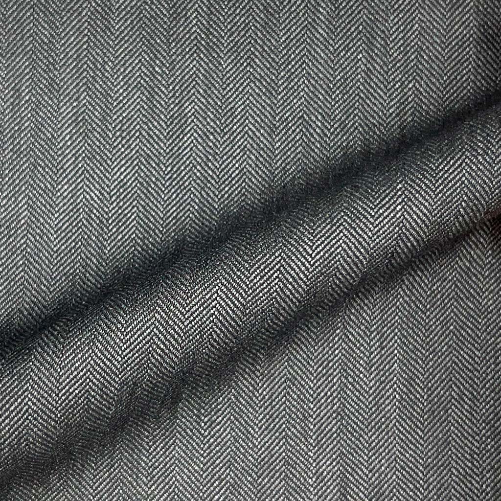 Loro Piana Four Seasons Super 130's Wool Westwood Hart Online Custom Hand Tailor Suits Sportcoats Trousers Waistcoats Overcoats Made To Measure Formalwear Tuxedo Dark Grey Herringbone