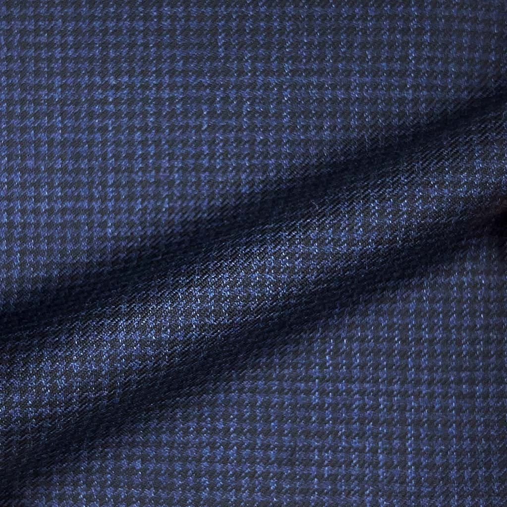 Loro Piana Four Seasons Super 130's Wool Westwood Hart Online Custom Hand Tailor Suits Sportcoats Trousers Waistcoats Overcoats Made To Measure Formalwear Tuxedo Navy Houndstooth