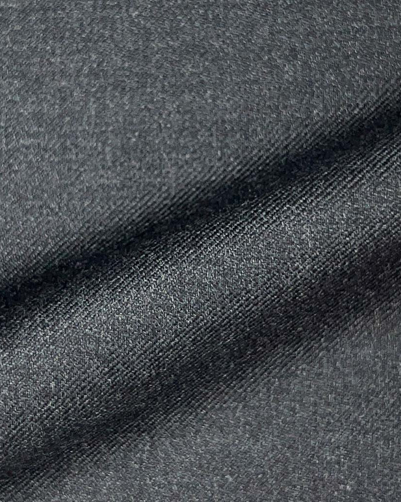 Loro Piana Four Seasons Super 130's Wool Westwood Hart Online Custom Hand Tailor Suits Sportcoats Trousers Waistcoats Overcoats Made To Measure Formalwear Tuxedo Dark Grey Plain Weave