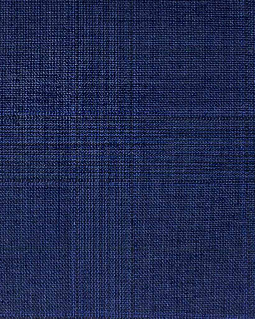 Lanifico Cerruti Nobility Super 150's Virgin Wool Westwood Hart Online Custom Hand Tailor Suits Sportcoats Trousers Waistcoats Overcoats Made To Measure Formalwear Tuxedo Navy Glen Plaid