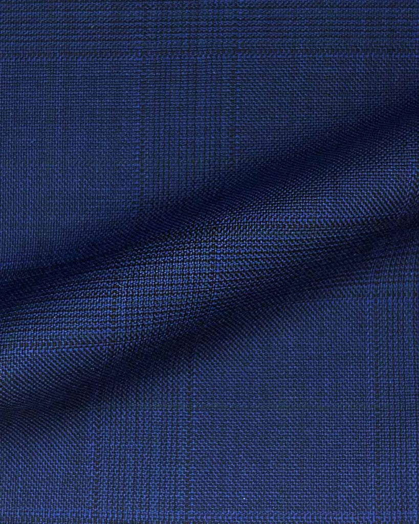 Lanifico Cerruti Nobility Super 150's Virgin Wool Westwood Hart Online Custom Hand Tailor Suits Sportcoats Trousers Waistcoats Overcoats Made To Measure Formalwear Tuxedo Navy Glen Plaid