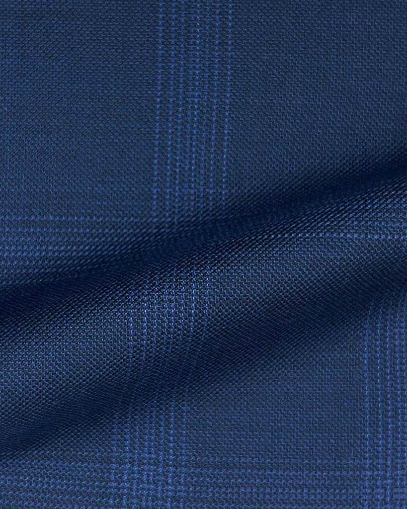 Lanifico Cerruti Nobility Super 150's Virgin Wool Westwood Hart Online Custom Hand Tailor Suits Sportcoats Trousers Waistcoats Overcoats Made To Measure Formalwear Tuxedo Navy Windowpane