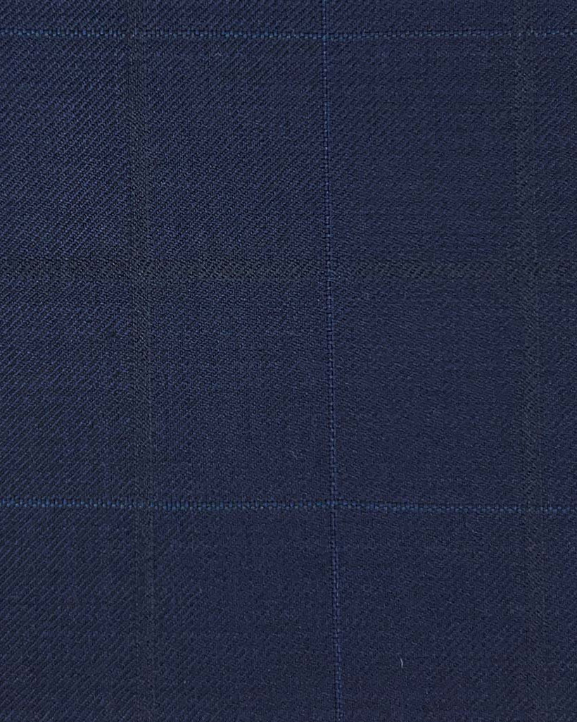Lanifico Cerruti Nobility Super 150's Virgin Wool Westwood Hart Online Custom Hand Tailor Suits Sportcoats Trousers Waistcoats Overcoats Made To Measure Formalwear Tuxedo Navy Windowpane