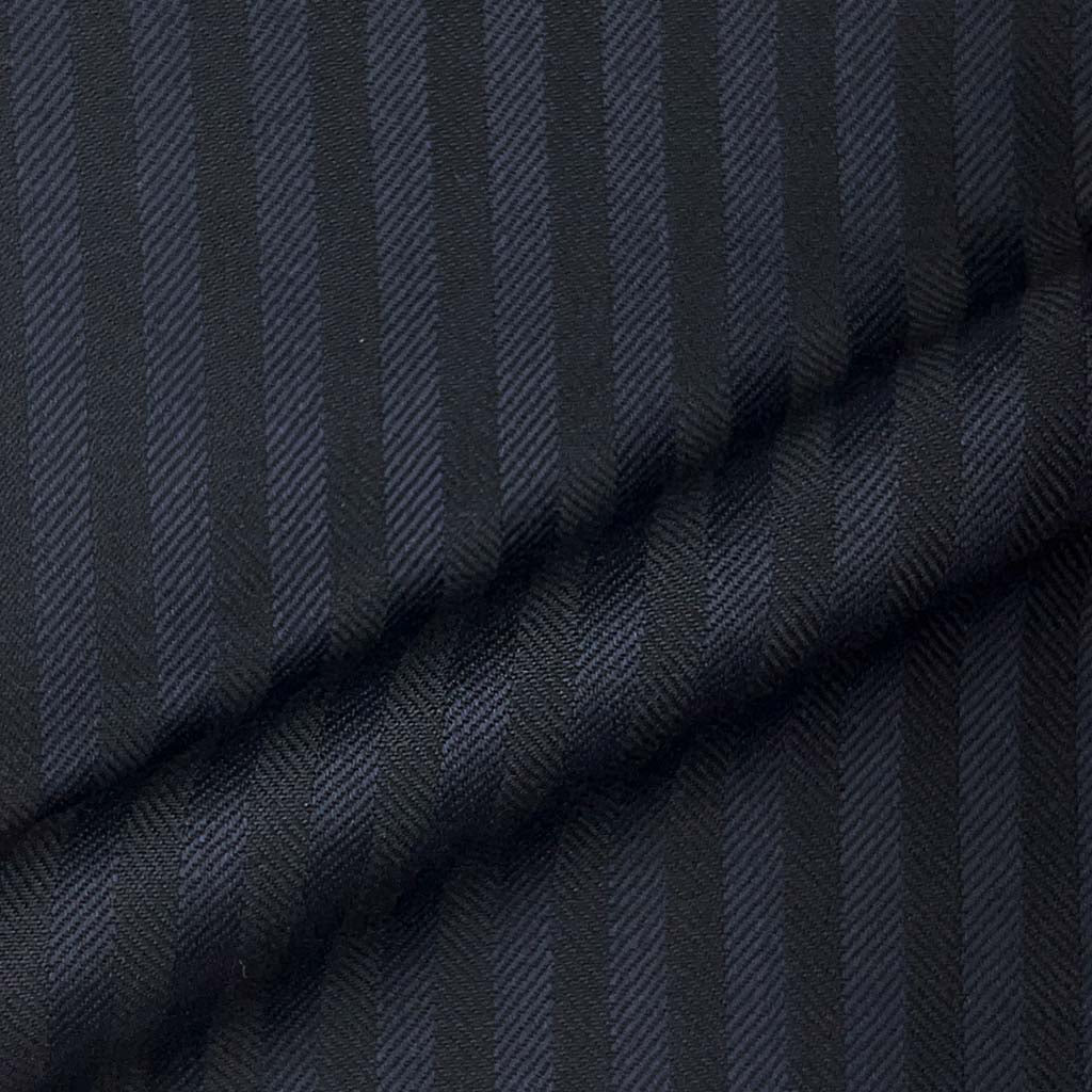 Westwood Hart Online Custom Hand Tailor Suits Sportcoats Trousers Waistcoats Overcoats Midnight Blue Herringbone Self Stripes