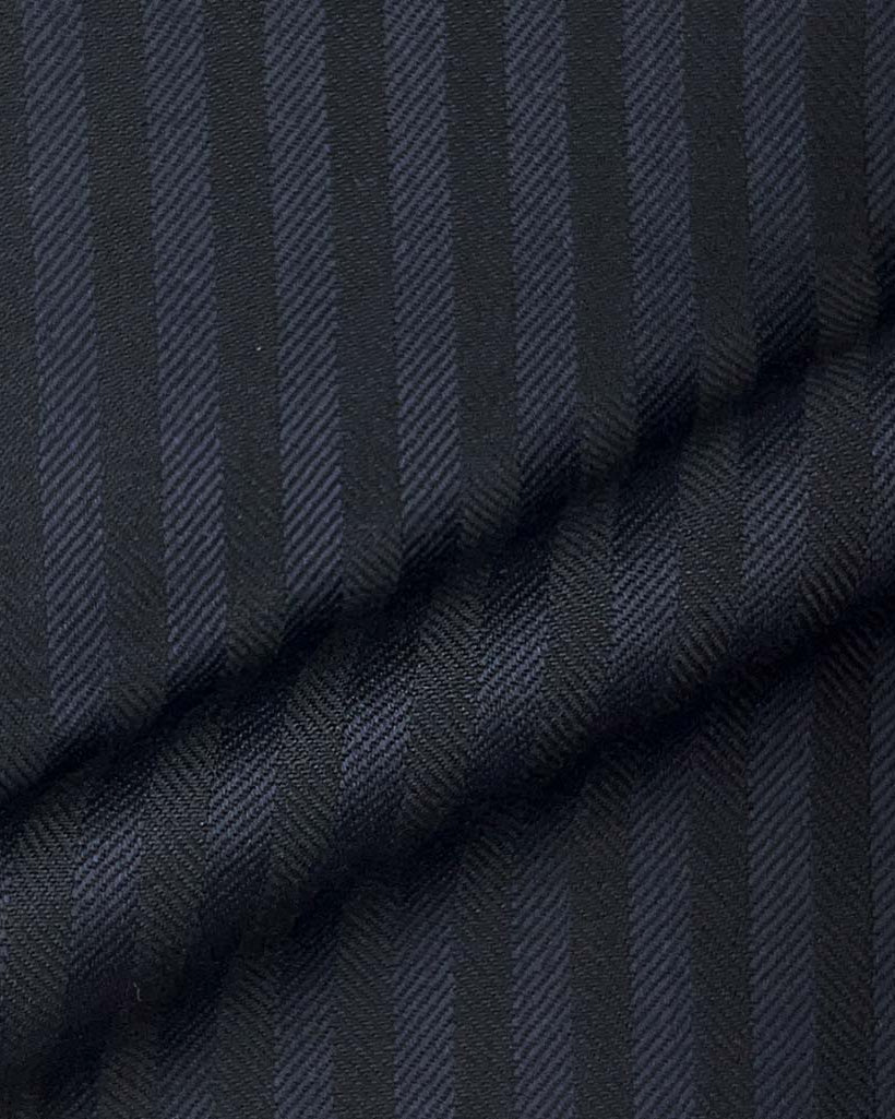 Westwood Hart Online Custom Hand Tailor Suits Sportcoats Trousers Waistcoats Overcoats Midnight Blue Herringbone Self Stripes