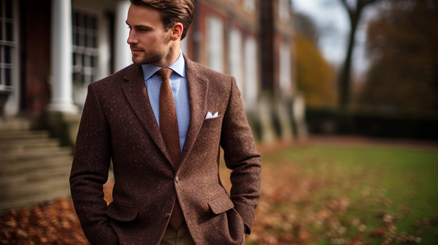 Timeless elegant Donegal Tweed jacket collection at Westwood Hart.