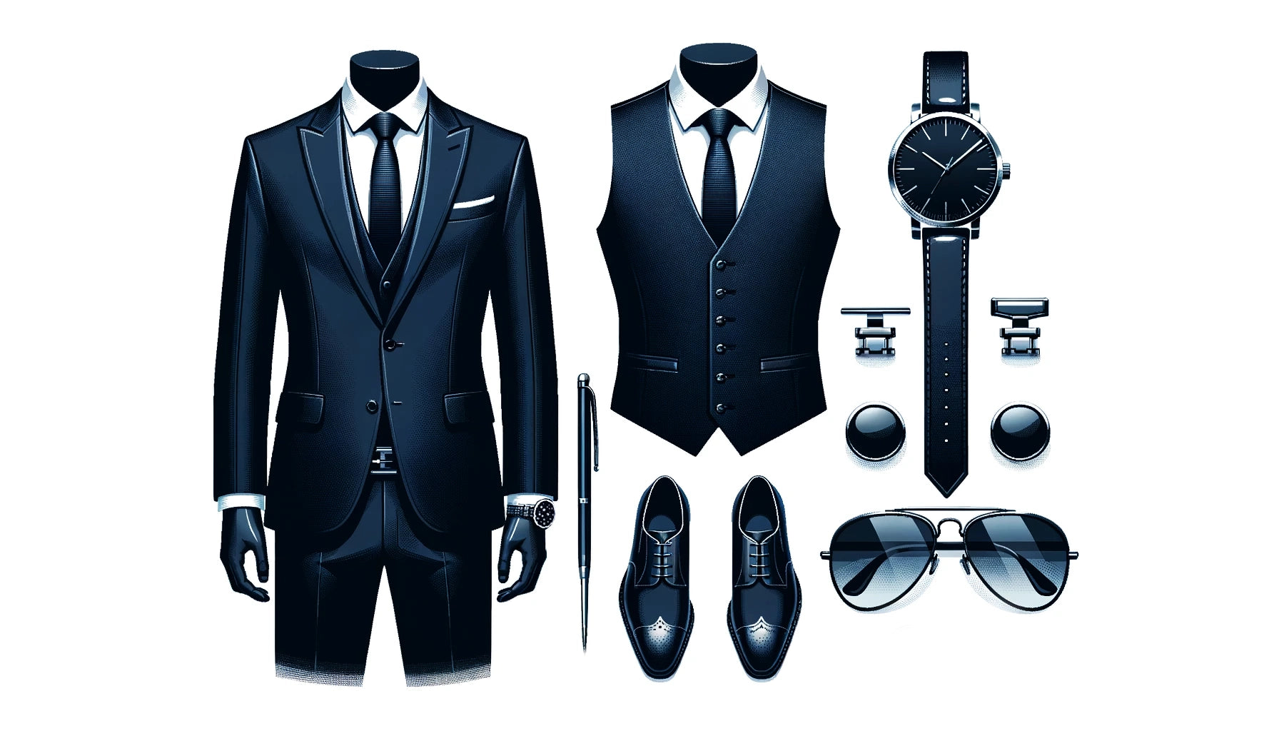 James Bond in a tailored suit, exemplifying timeless menswear elegance.