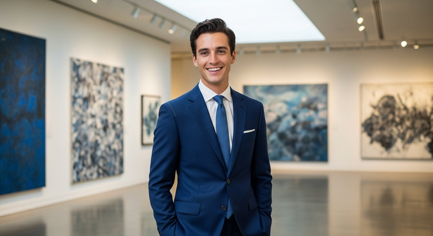 How a suit should fit showing correct suit jacket shoulder fit 