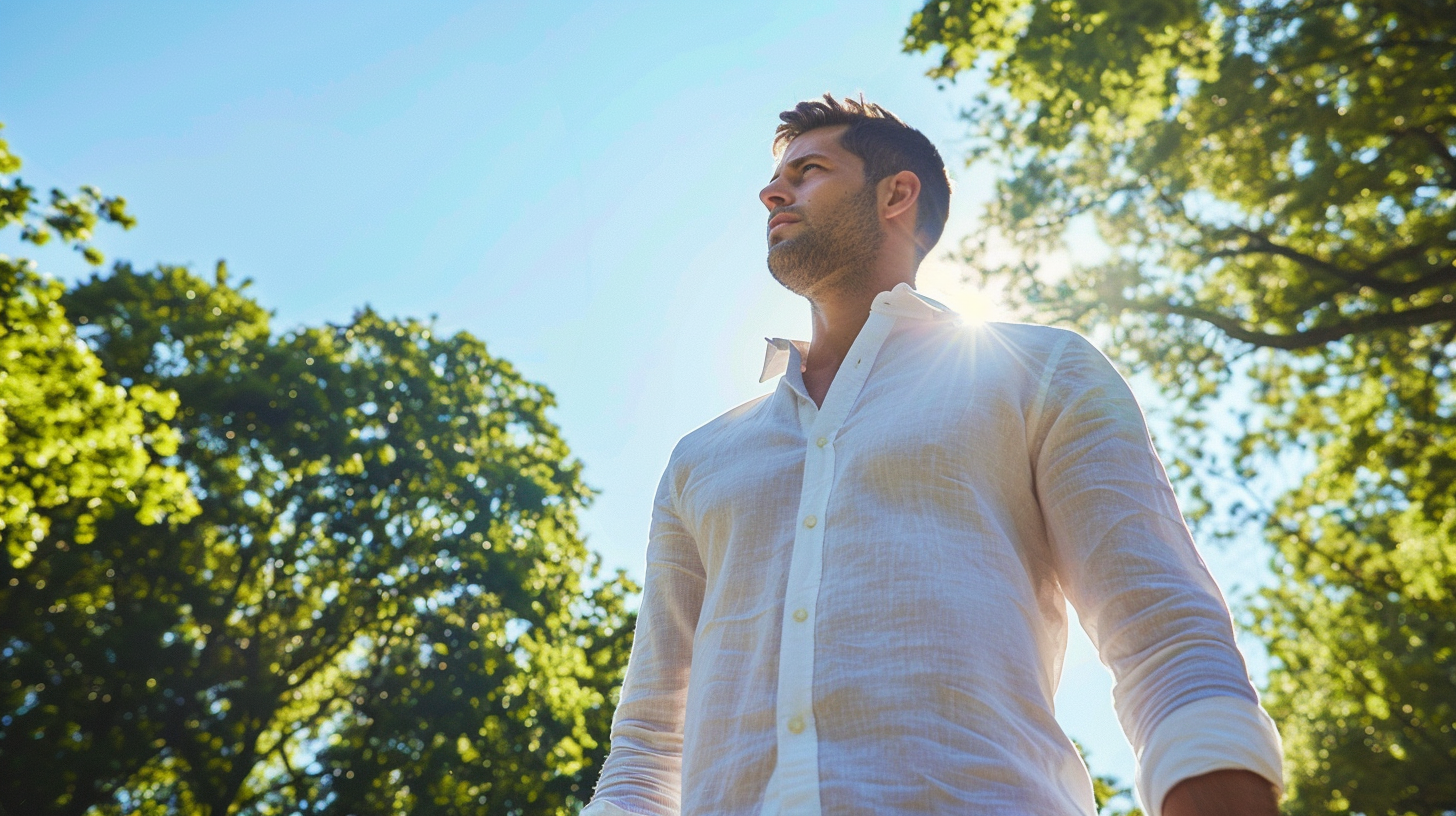 How to be stylish and cool this summer 2024 tips for men with breathable fabrics and essential accessories