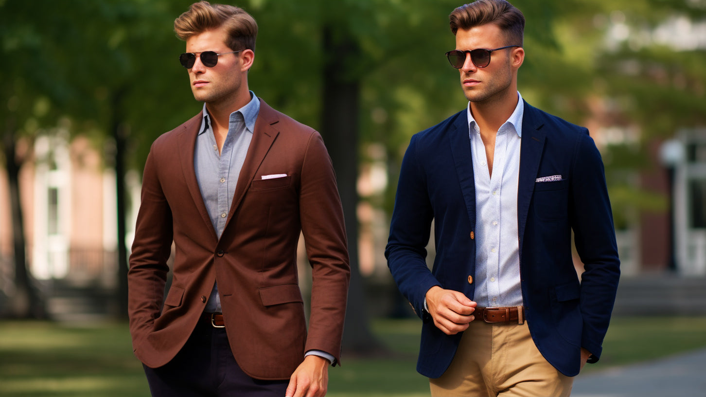 A guide to men's tailored fashion featuring blazers, sport coats, and suit jackets.