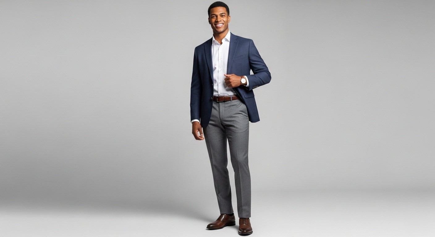 Men's wardrobe color combinations explained with a five color system that always works