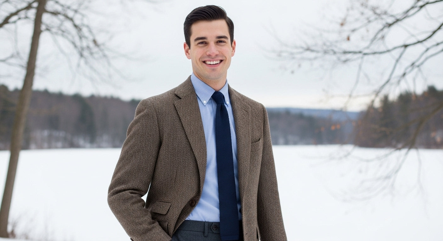 Mixing black and brown in menswear for sophisticated winter style Mixing black and brown in menswear for sophisticated winter style