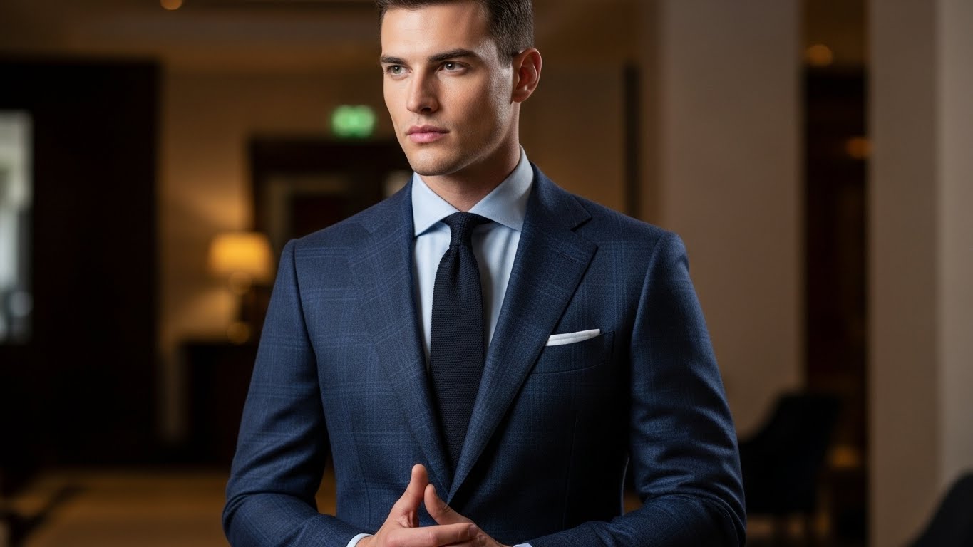 Pressing a suit jacket with professional tailor pressing techniques using heavyweight dry iron pressing cloth linen fabric wool garment care maintaining suit shape restoring lapel roll garment maintenance tips men's style and care