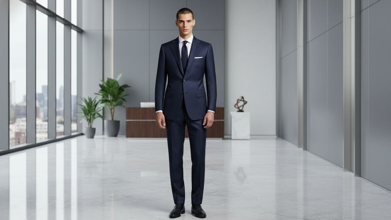 Suit jacket alterations demonstrating professional suit tailoring