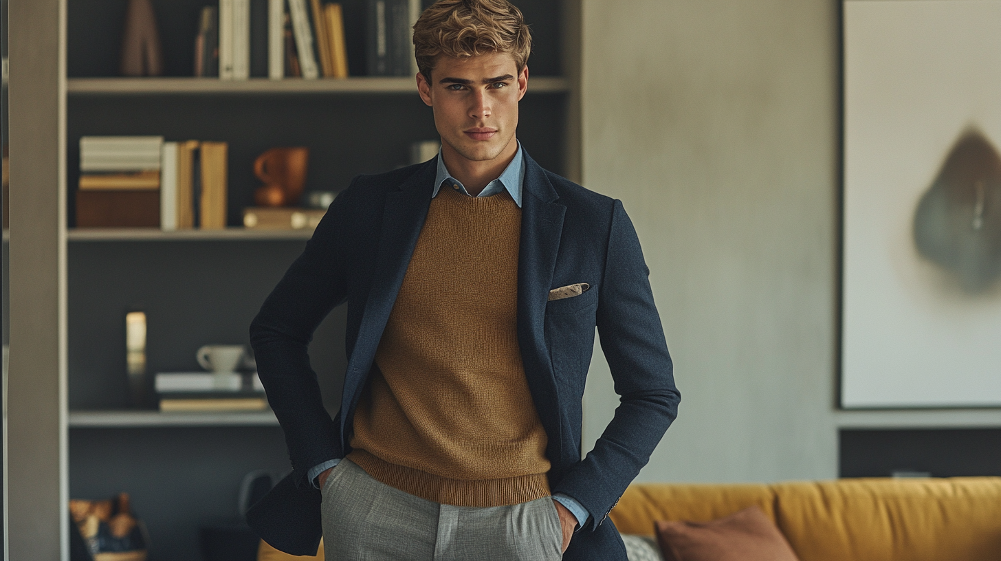 How to Wear Navy, Camel, and Grey: Timeless Men's Fashion Essentials How to Wear Navy, Camel, and Grey: Timeless Men's Fashion Essentials