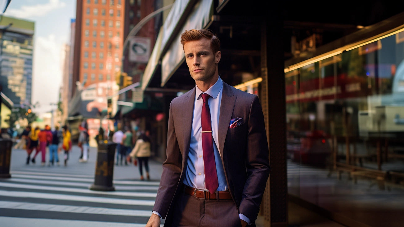high-quality bespoke suit showcasing detailed stitching, elegant buttons, and fine fabric.