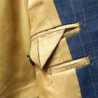 Flash linings bring a pop of color and personality to the suit's interior.