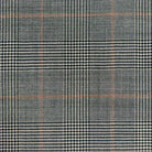 Westwood Hart Online Custom Hand Tailor Suits Sportcoats Trousers Waistcoats Overcoats Grey Rustic Orange WINDOWPANE PRINCE OF WALES GLEN PLAID Design