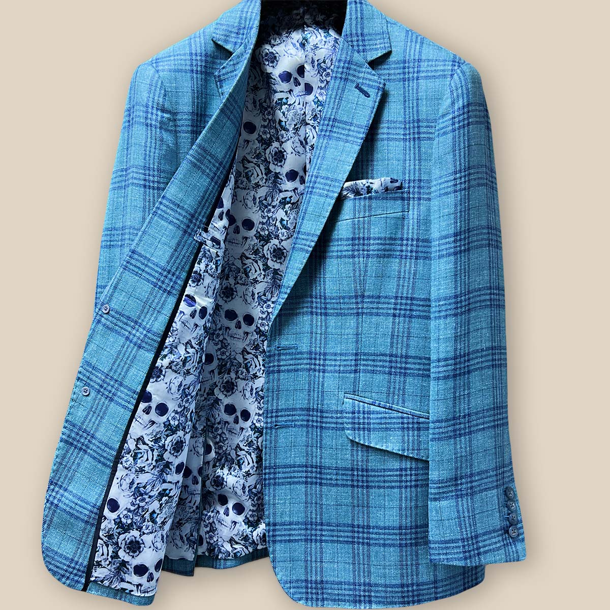 Blue plaid shops sportcoat