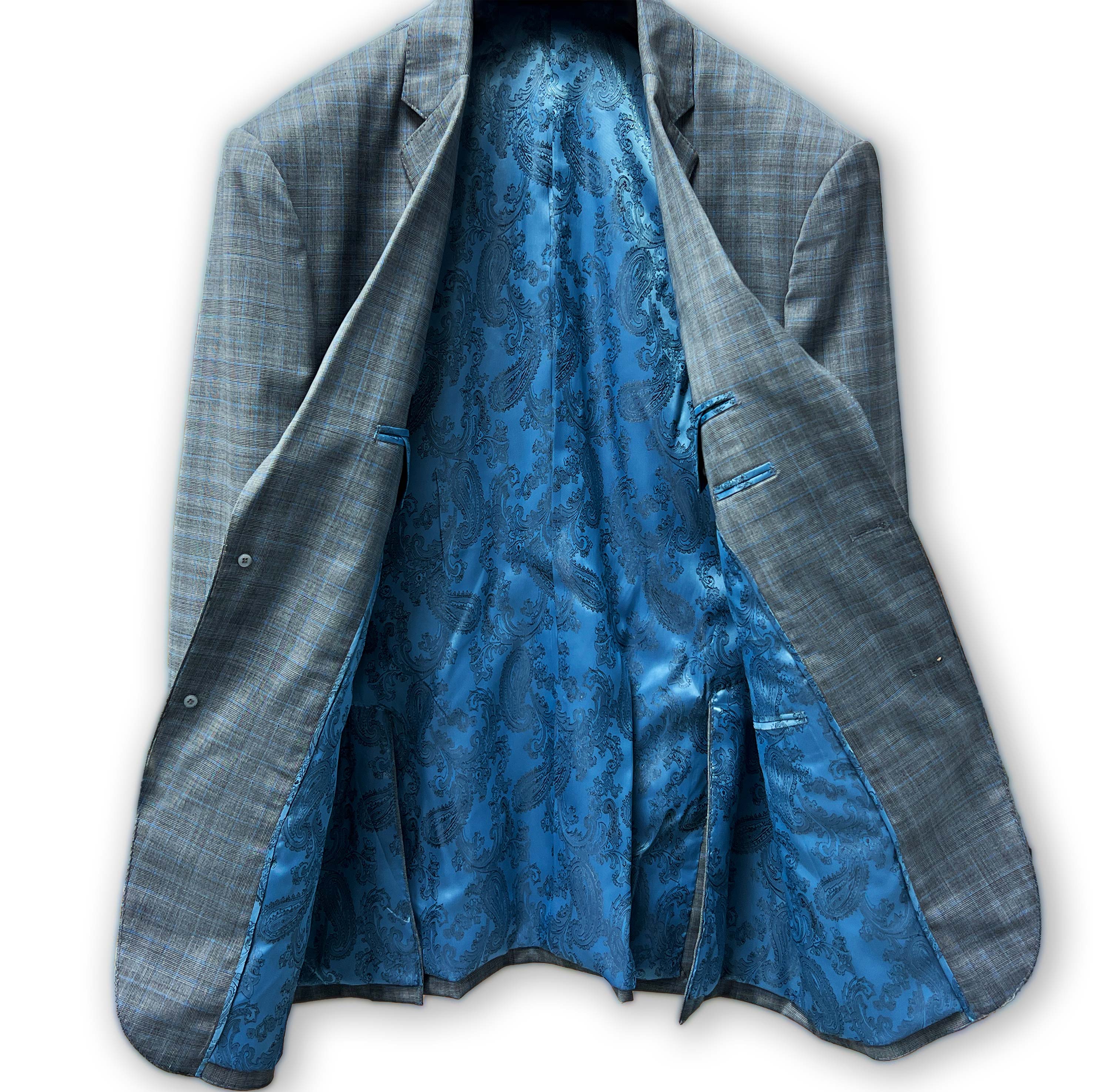 Tailored Glen Plaid suit with a custom touch by Westwood Hart.
