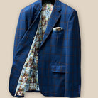 Inside right view of the sportcoat, emphasizing the detailed Wizard of Oz flash lining.