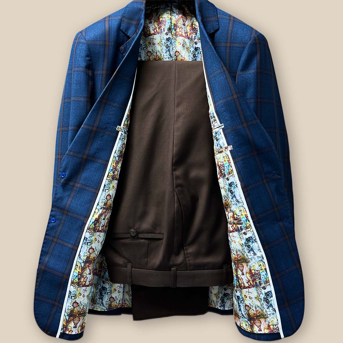 subculture TWO-TONE SPORT JACKET/ BLUE美品 TWO-TONE SPORT JACKET