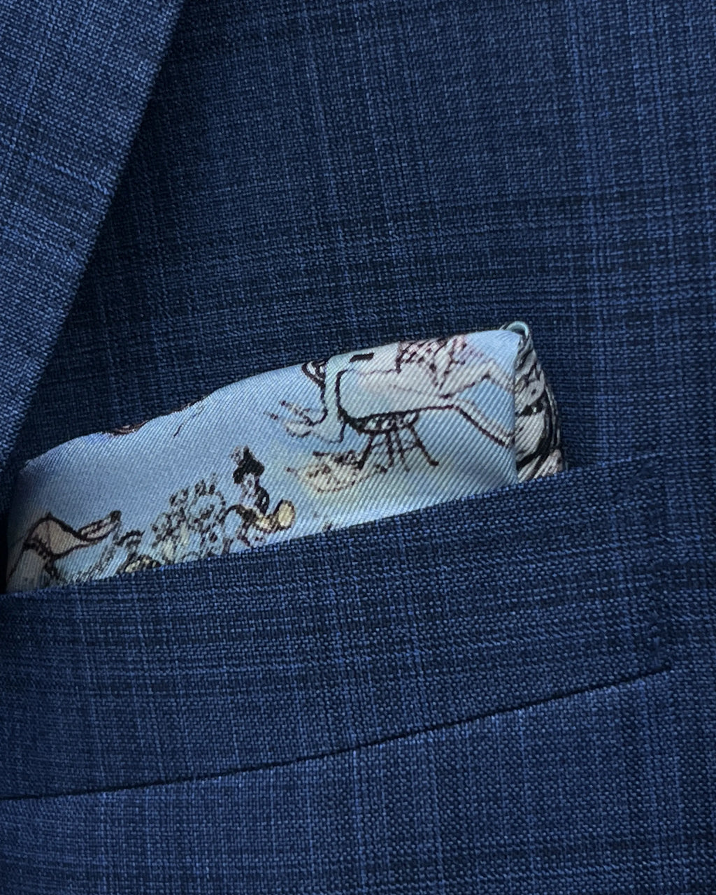 Loro Piana ブルー チェック テーラードジャケット Loro Piana Blue Windowpane Check Wool Men's Suit