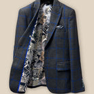Inside right view of the Westwood Hart sportcoat, highlighting the Harry Potter newspaper theme lining and inner pocket details.