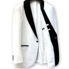 Westwood Hart formal wear suit made from premium 100% Australian Merino wool featuring black grosgrain trimming.
