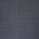 Westwood Hart Online Custom Hand Tailor Suits Sportcoats Trousers Waistcoats Overcoats Dark Grey With Blue Windowpane