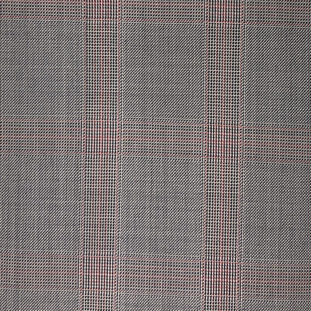 Westwood Hart Online Custom Hand Tailor Suits Sportcoats Trousers Waistcoats Overcoats Warm Stone Brown With Red Windowpane