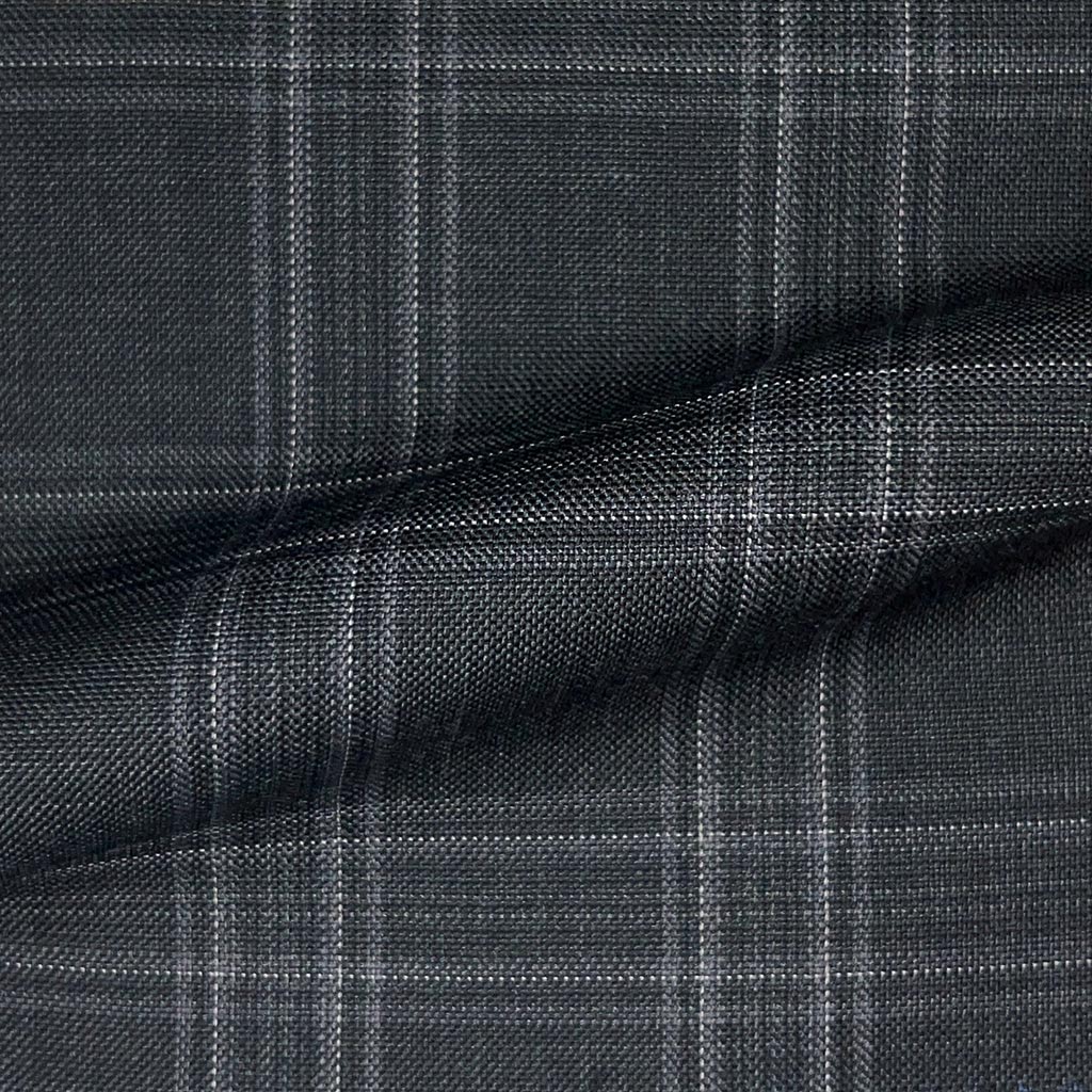 Westwood Hart Online Custom Hand Tailor Suits Sportcoats Trousers Waistcoats Overcoats Charcoal Grey Grid Check