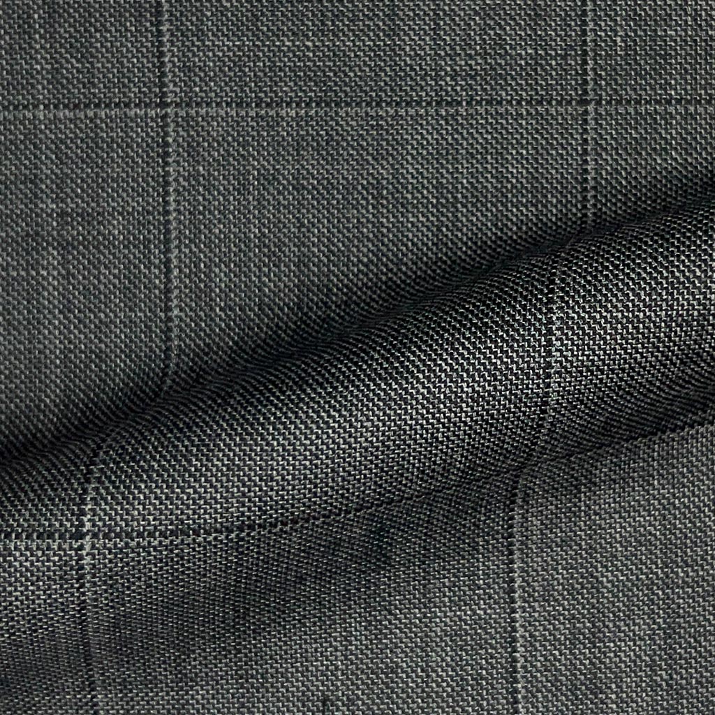 Westwood Hart Online Custom Hand Tailor Suits Sportcoats Trousers Waistcoats Overcoats Dark Grey Windowpane