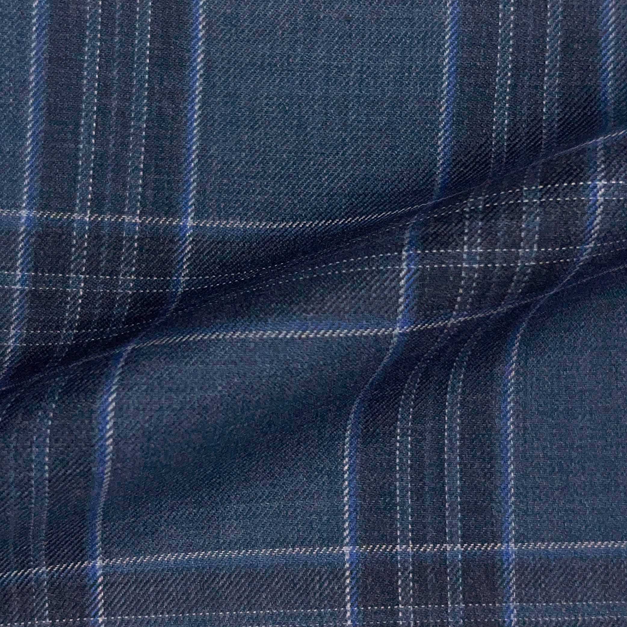 Westwood Hart Online Custom Hand Tailor Suits Sportcoats Trousers Waistcoats Overcoats Steel Grey Plaid Design