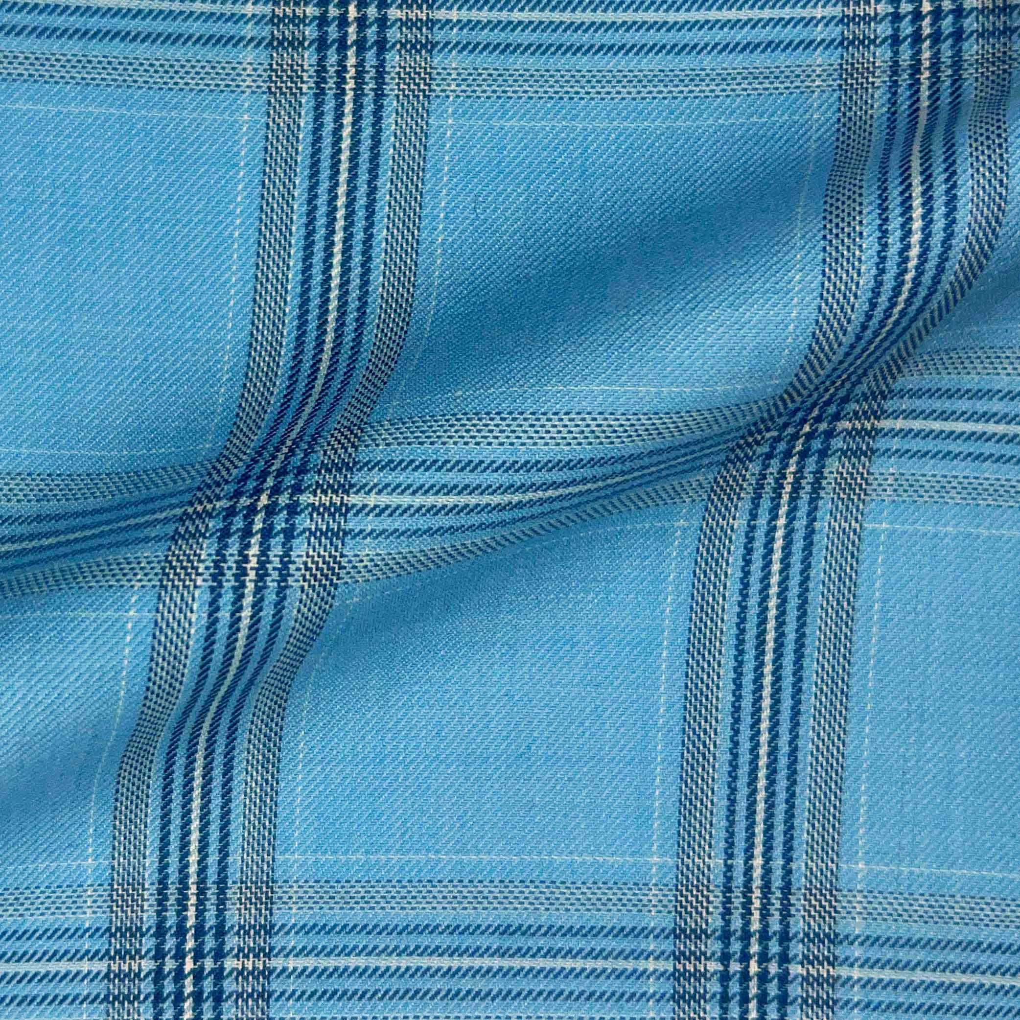 Westwood Hart Online Custom Hand Tailor Suits Sportcoats Trousers Waistcoats Overcoats Sky Blue Plaid Design