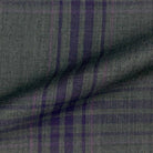 Westwood Hart Online Custom Hand Tailor Suits Sportcoats Trousers Waistcoats Overcoats Medium Grey Large Purple Lavender Plaid Design