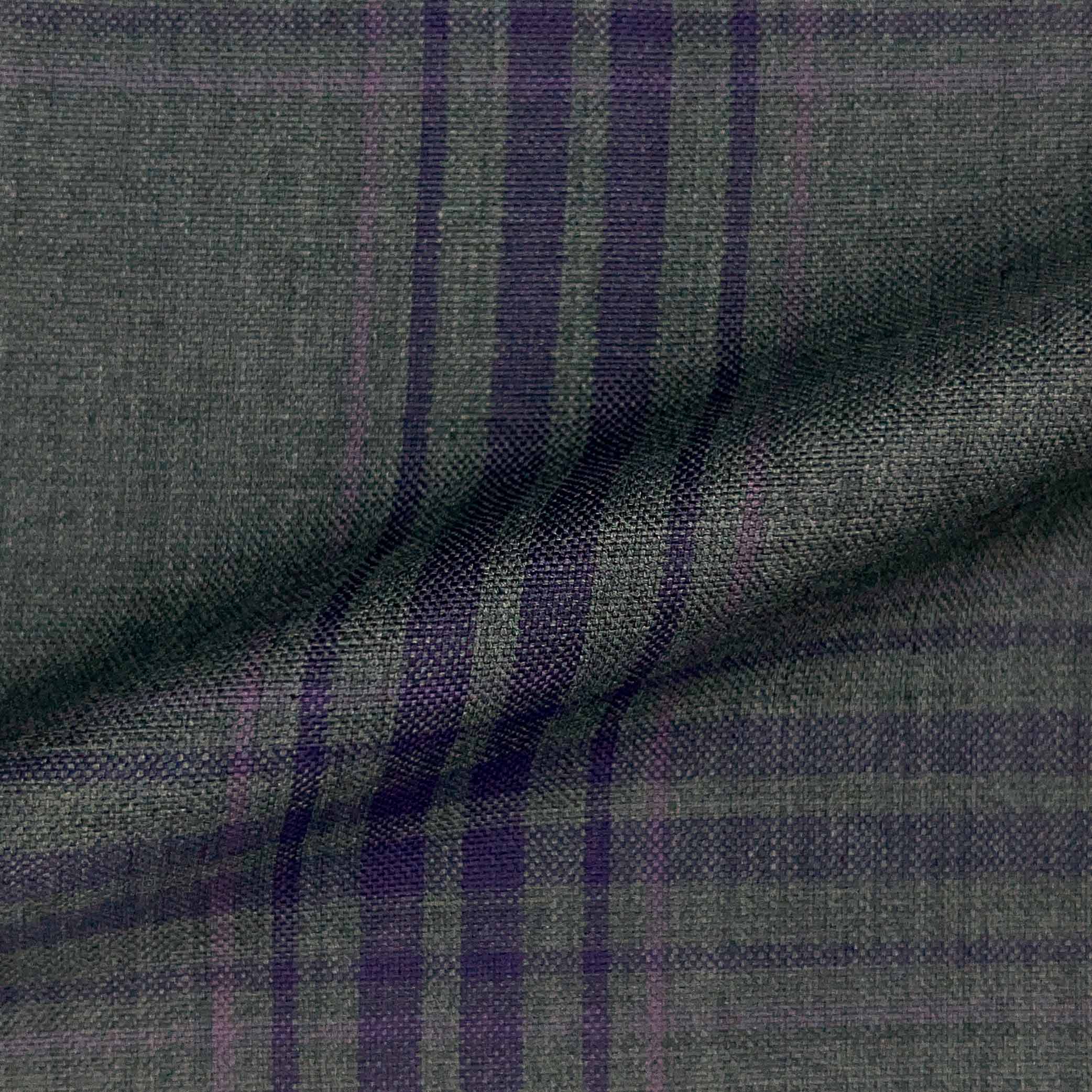 Westwood Hart Online Custom Hand Tailor Suits Sportcoats Trousers Waistcoats Overcoats Medium Grey Large Purple Lavender Plaid Design