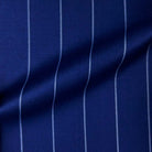 Westwood Hart Online Custom Hand Tailor Suits Sportcoats Trousers Waistcoats Overcoats Royal Blue With 3/4" Wide Pinstripes