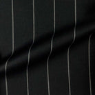 Westwood Hart Online Custom Hand Tailor Suits Sportcoats Trousers Waistcoats Overcoats Black With 3/4" Wide Pinstripes
