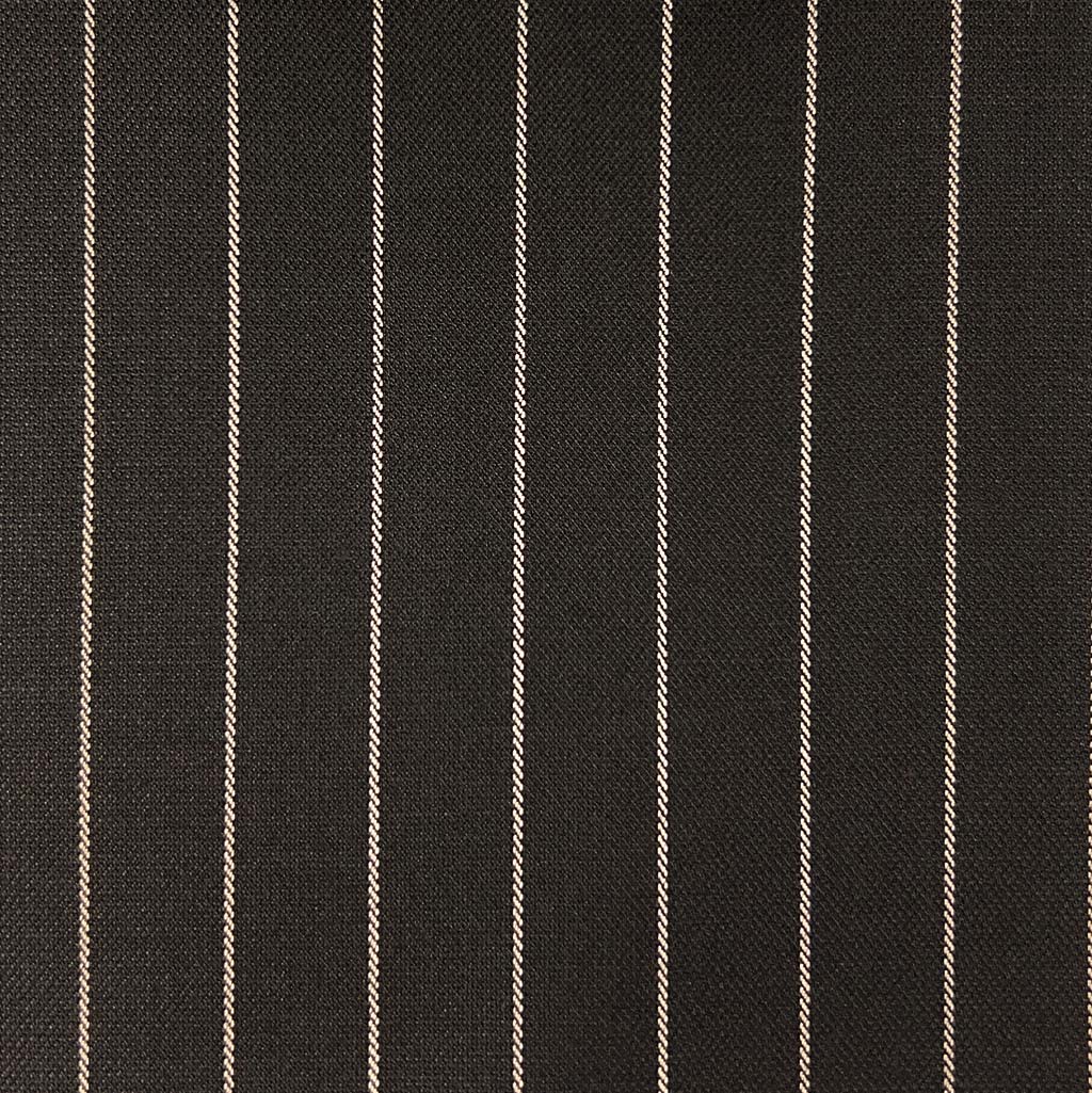 Westwood Hart Online Custom Hand Tailor Suits Sportcoats Trousers Waistcoats Overcoats Chocolate Brown With 3/4" Wide Pinstripes